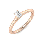 Lab-Grown Diamond Solitaire Engagement Ring in 10K/14K gold and platinum with certified lab-grown or natural diamonds