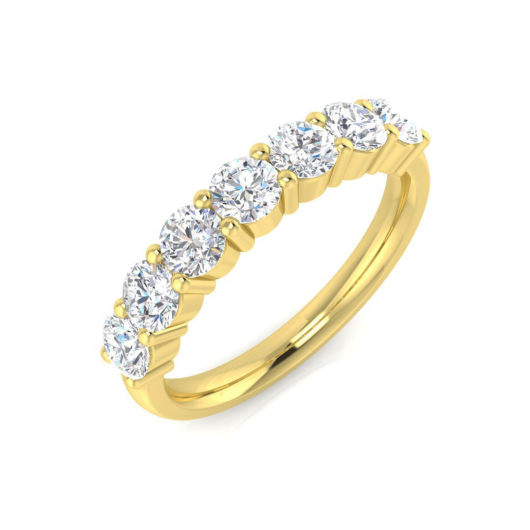 Diamond Launceston 6-10 Stone Ring in 10K/14K gold and platinum with certified lab-grown or natural diamonds