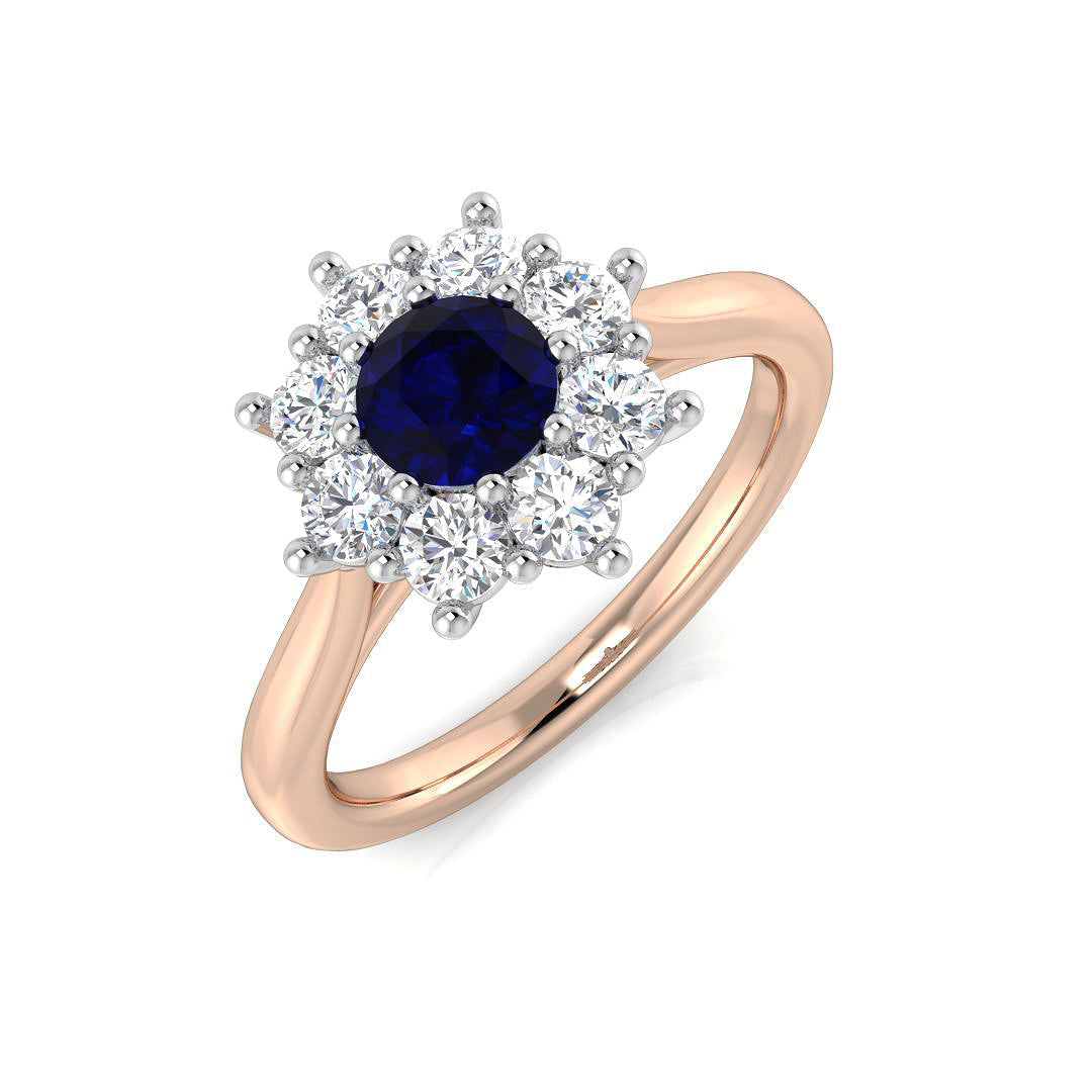 Diamond Halifax Diana Ring in 10K/14K gold and platinum with certified lab-grown or natural diamonds