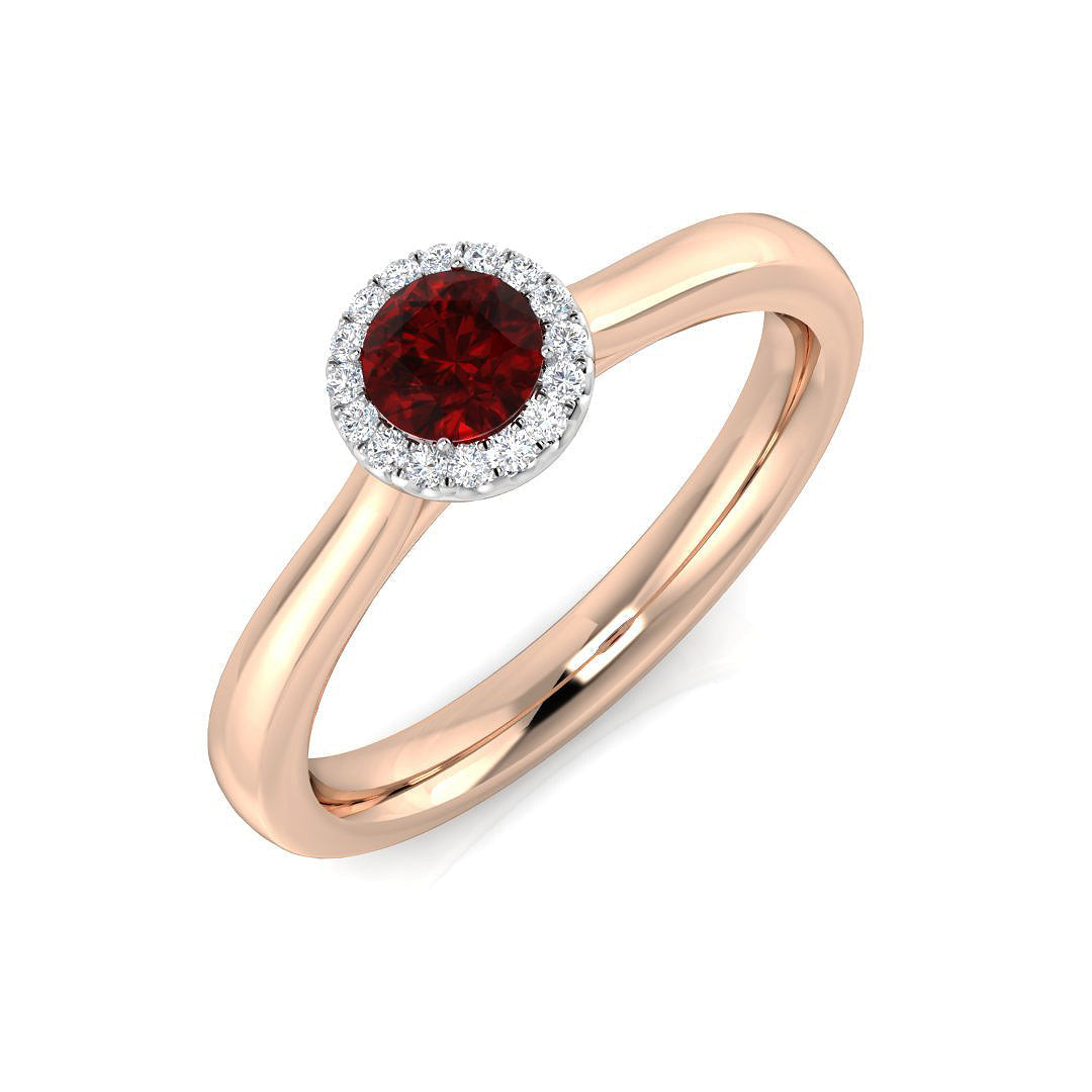 Diamond Chestenham Blue Sapphire Ring in 10K/14K gold and platinum with certified lab-grown or natural diamonds