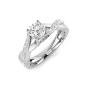 Diamond Jedburgh Ring in 10K/14K gold and platinum with certified lab-grown or natural diamonds