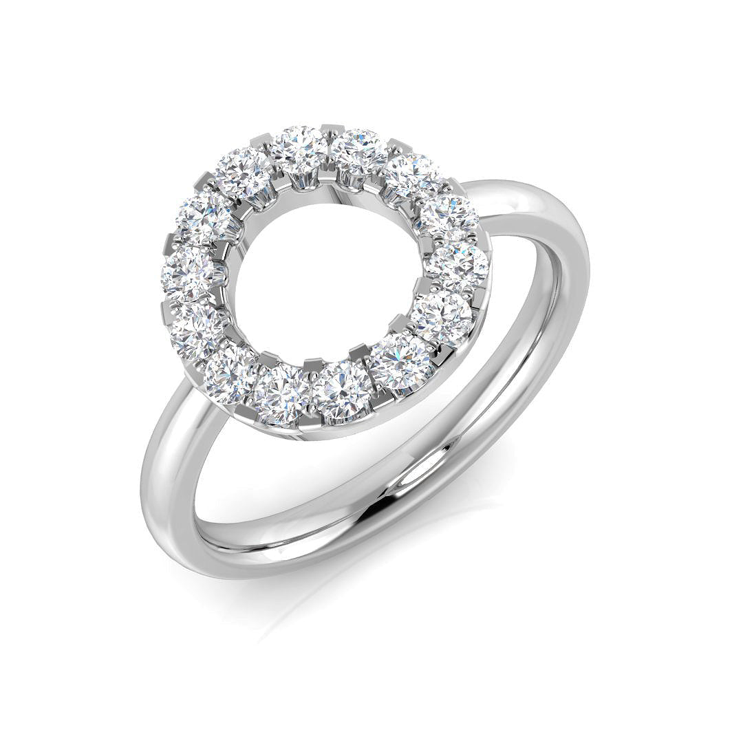 Diamond Circle of Life Ring in 10K/14K gold and platinum with certified lab-grown or natural diamonds