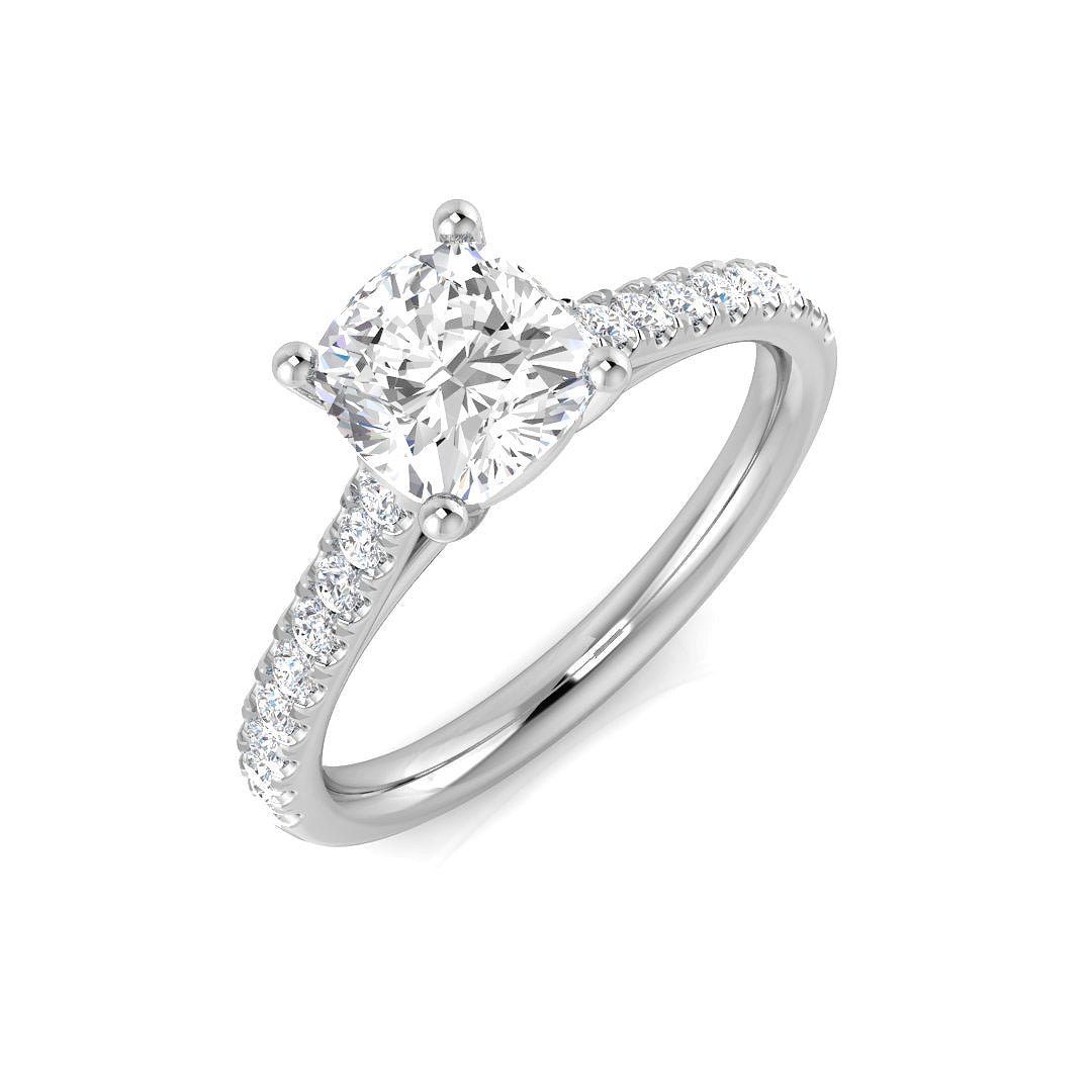 Diamond Wassingforb Engagement Ring in 10K/14K gold and platinum with certified lab-grown or natural diamonds