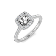 Diamond kabbribgham Ring in 10K/14K gold and platinum with certified lab-grown or natural diamonds
