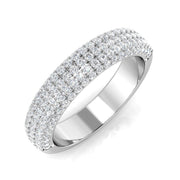 Diamond Pave Ring in 10K/14K gold and platinum with certified lab-grown or natural diamonds