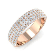 Diamond Pave Ring in 10K/14K gold and platinum with certified lab-grown or natural diamonds