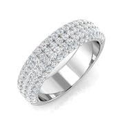 Diamond Pave Ring in 10K/14K gold and platinum with certified lab-grown or natural diamonds