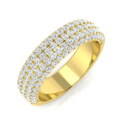 Diamond Pave Ring in 10K/14K gold and platinum with certified lab-grown or natural diamonds