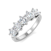 Diamond Totbek 5 Stone Ring in 10K/14K gold and platinum with certified lab-grown or natural diamonds