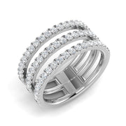 Lab & Natural Diamond Fancy Ring in 10K/14K gold and platinum with certified lab-grown or natural diamonds
