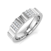Diamond Half Eternity Ring in 10K/14K gold and platinum with certified lab-grown or natural diamonds