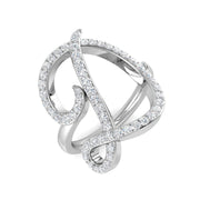 Luxury Diamond D Initial Ring 0.75ct in 10K/14K gold and platinum with certified lab-grown or natural diamonds