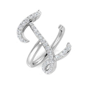 Sparkling Diamond I Initial Ring 0.50ct in 10K/14K gold and platinum with certified lab-grown or natural diamonds