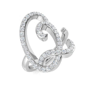 Luxury Diamond Q Initial Ring 0.50ct in 10K/14K gold and platinum with certified lab-grown or natural diamonds