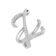 Luxury Diamond Z Initial Ring 0.50ct in 10K/14K gold and platinum with certified lab-grown or natural diamonds