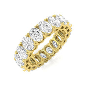 Oval Diamond Full Eternity Ring in 10K/14K gold and platinum with certified lab-grown or natural diamonds