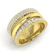 Lab-Grown & Natural Diamond Statement Ring in 10K/14K gold and platinum with certified lab-grown or natural diamonds