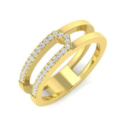 Luxury Lab-Grown & Natural Diamond Fancy Ring in 10K/14K gold and platinum with certified lab-grown or natural diamonds