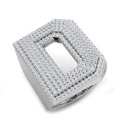 Diamond Initial D Ring in 10K/14K gold and platinum with certified lab-grown or natural diamonds