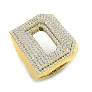 Diamond Initial D Ring in 10K/14K gold and platinum with certified lab-grown or natural diamonds