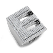Diamond Initial E Ring in 10K/14K gold and platinum with certified lab-grown or natural diamonds