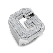 Diamond Initial G Ring in 10K/14K gold and platinum with certified lab-grown or natural diamonds