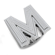 Diamond M Initial Ring in 10K/14K gold and platinum with certified lab-grown or natural diamonds