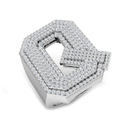 Luxury Diamond Q Initial Ring in 10K/14K gold and platinum with certified lab-grown or natural diamonds