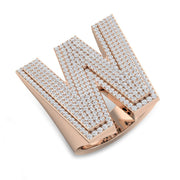 Exclusive Diamond W Initial Ring in 10K/14K gold and platinum with certified lab-grown or natural diamonds