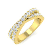 Diamond Fancy Ring in 10K/14K gold and platinum with certified lab-grown or natural diamonds