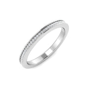 Diamond Half Eternity Ring in 10K/14K gold and platinum with certified lab-grown or natural diamonds