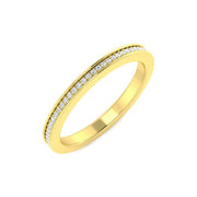 Diamond Half Eternity Ring in 10K/14K gold and platinum with certified lab-grown or natural diamonds