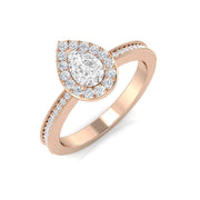 Diamond ktafford Engagement Ring in 10K/14K gold and platinum with certified lab-grown or natural diamonds