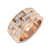 Lab-Grown Diamond Pavé Ring in 10K/14K gold and platinum with certified lab-grown or natural diamonds