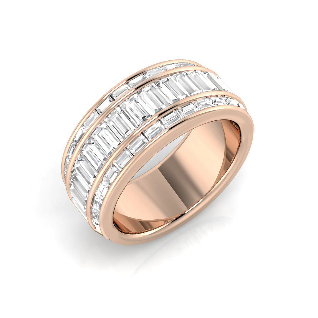 2.0Ct Baguette Diamond Eterrnity Ring in 10K/14K gold and platinum with certified lab-grown or natural diamonds