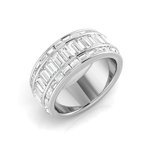 2.0Ct Baguette Diamond Eterrnity Ring in 10K/14K gold and platinum with certified lab-grown or natural diamonds