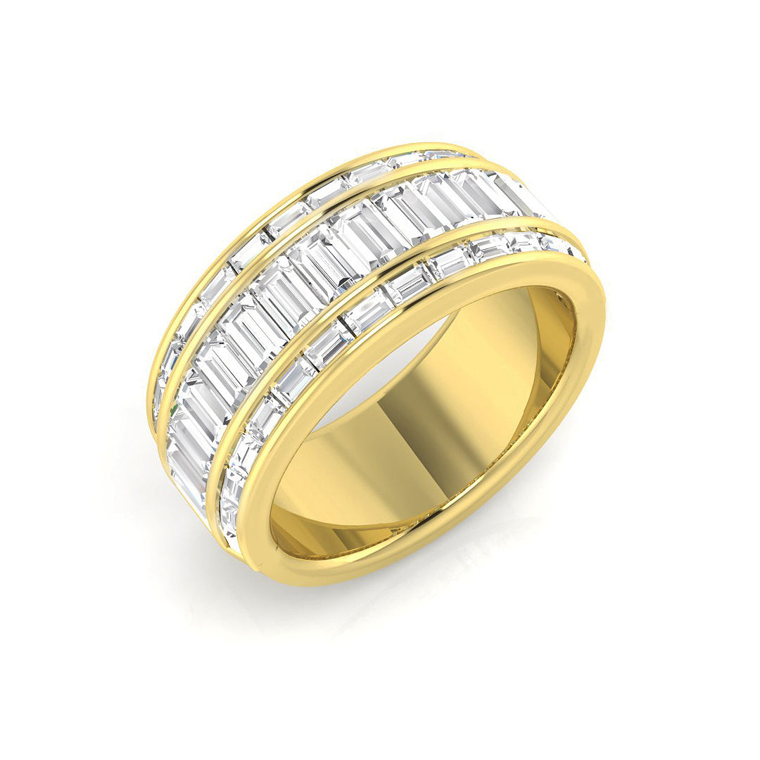 2.0Ct Baguette Diamond Eterrnity Ring in 10K/14K gold and platinum with certified lab-grown or natural diamonds
