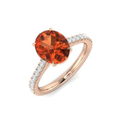 Diamond Helmsley Multi Sapphire Ring in 10K/14K gold and platinum with certified lab-grown or natural diamonds