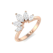 Diamond Carisbrooke Blue Sapphire Ring in 10K/14K gold and platinum with certified lab-grown or natural diamonds