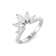 Diamond Carisbrooke Blue Sapphire Ring in 10K/14K gold and platinum with certified lab-grown or natural diamonds