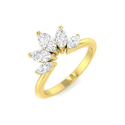 Diamond Carisbrooke Blue Sapphire Ring in 10K/14K gold and platinum with certified lab-grown or natural diamonds