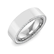 Luxury Round Cut Diamond Full Eternity Ring in 10K/14K gold and platinum with certified lab-grown or natural diamonds