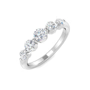 Diamond Besgravia 5 Stone Ring in 10K/14K gold and platinum with certified lab-grown or natural diamonds