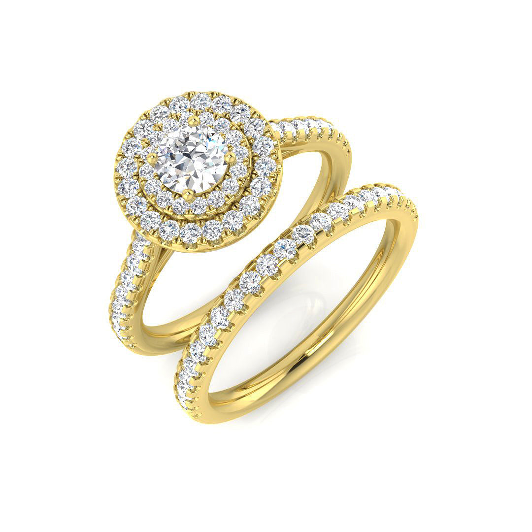 Diamond Kent Engagement Ring in 10K/14K gold and platinum with certified lab-grown or natural diamonds