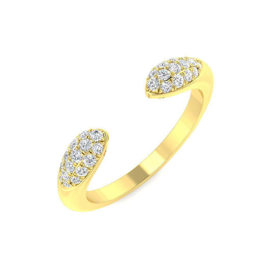 Diamond Fancy Ring in 10K/14K gold and platinum with certified lab-grown or natural diamonds