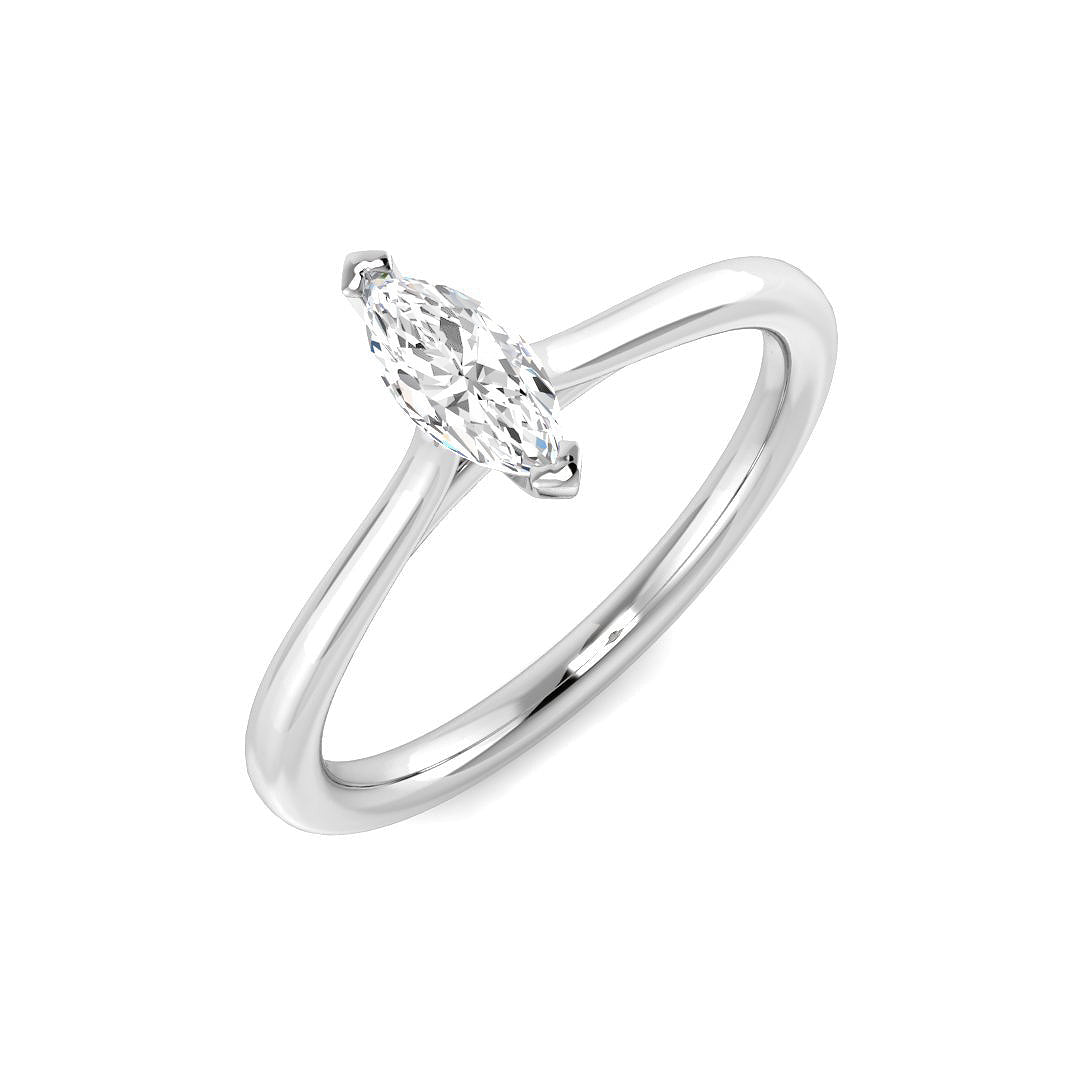 Lab-Grown Diamond Solitaire Engagement Ring 0.3ct - Hallmarked Gold & in 10K/14K gold and platinum with certified lab-grown or natural diamonds