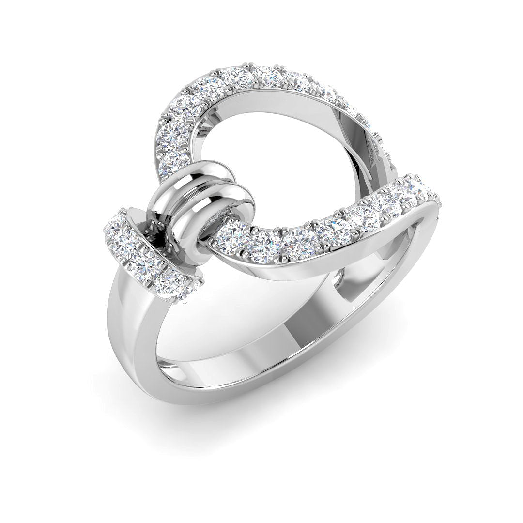 Diamond Fancy Ring in 10K/14K gold and platinum with certified lab-grown or natural diamonds