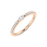 Diamond Bermobbkey Engagement Ring in 10K/14K gold and platinum with certified lab-grown or natural diamonds