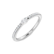 Diamond Bermobbkey Engagement Ring in 10K/14K gold and platinum with certified lab-grown or natural diamonds