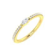 Diamond Bermobbkey Engagement Ring in 10K/14K gold and platinum with certified lab-grown or natural diamonds